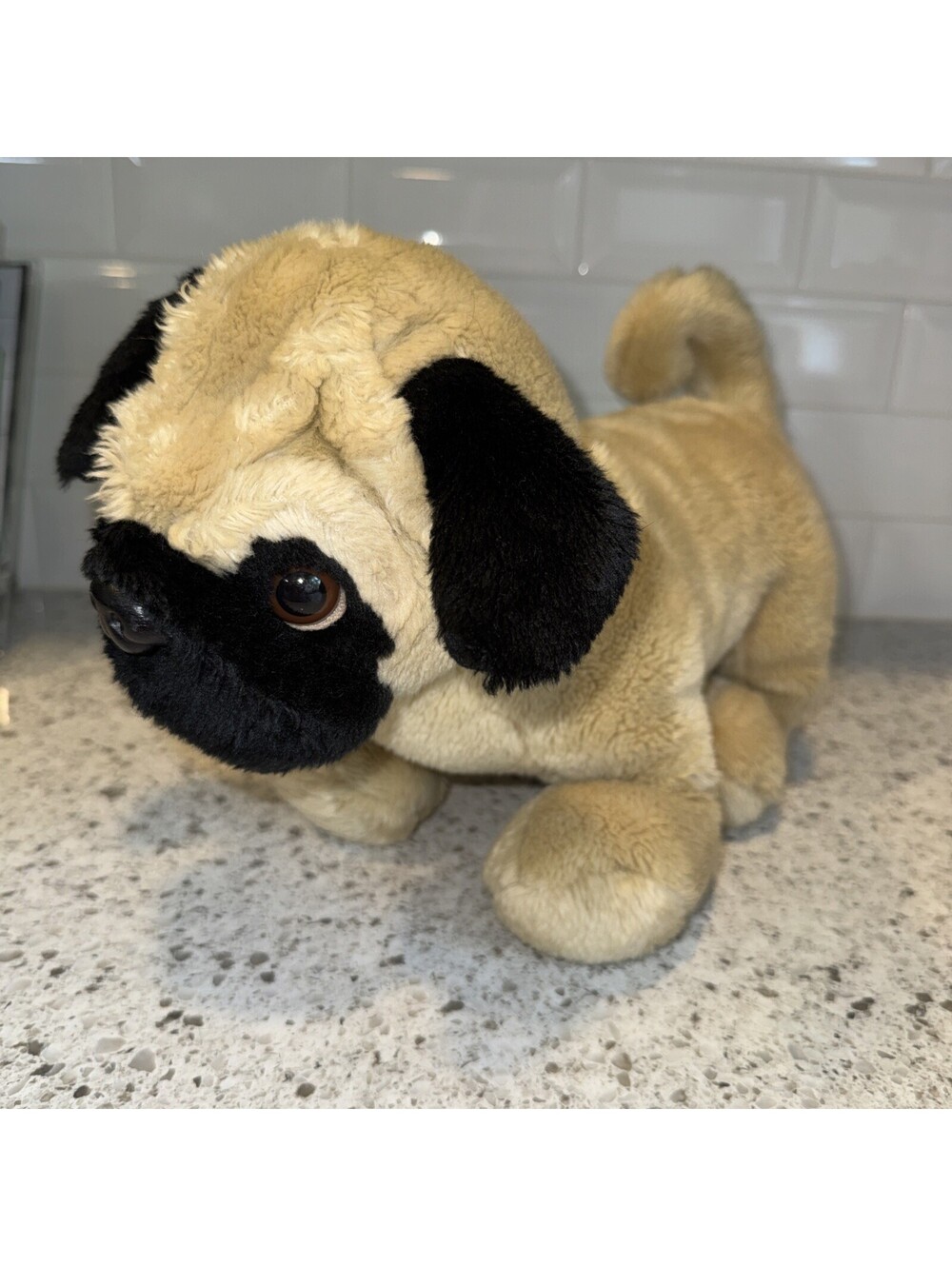 Build-A-Bear Workshop Pug Puppy Dog Plush 14” Tan